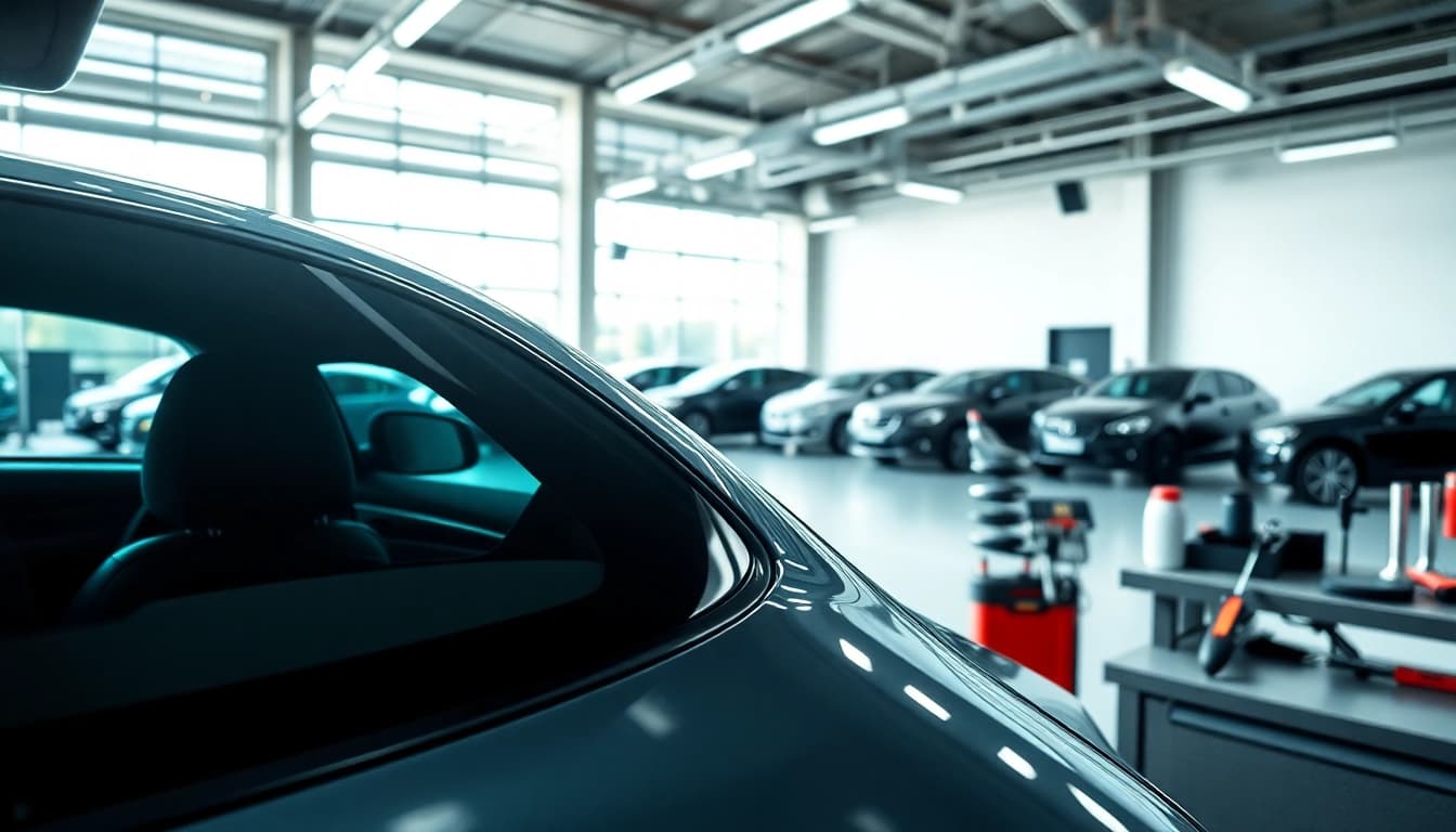 Explore options for window tint near me with a sleek vehicle interior showcasing tinted windows.