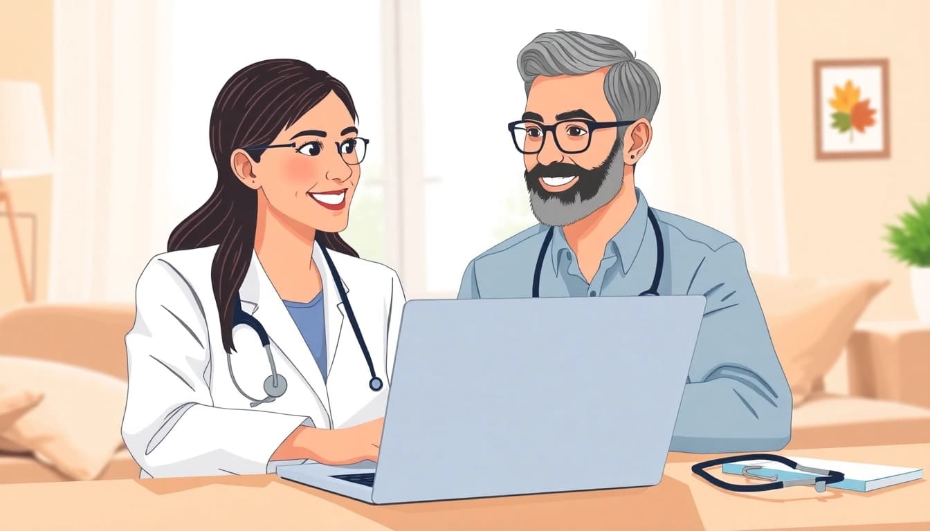 Engage in fast telehealth consultation online for personalized medical advice from home.