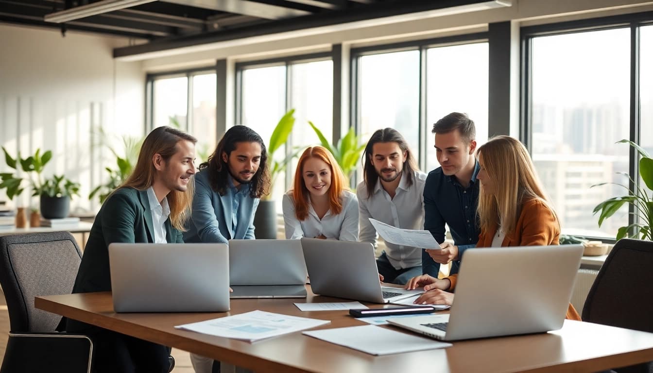 Understanding What is a CRM for WhatsApp through a professional meeting with a diverse team.
