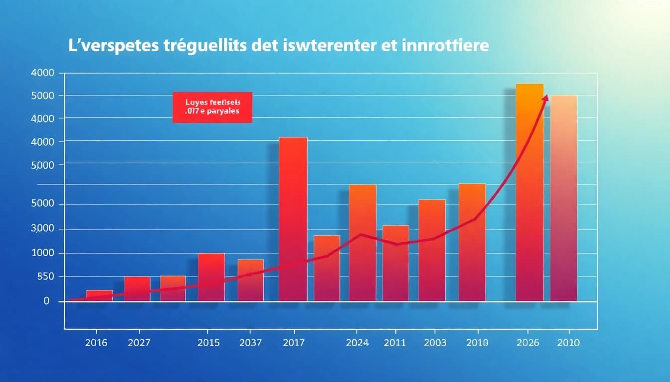 Analyse de rentabilité d'un projet immobilier avec un graphique dynamique illustrant les gains et pertes.