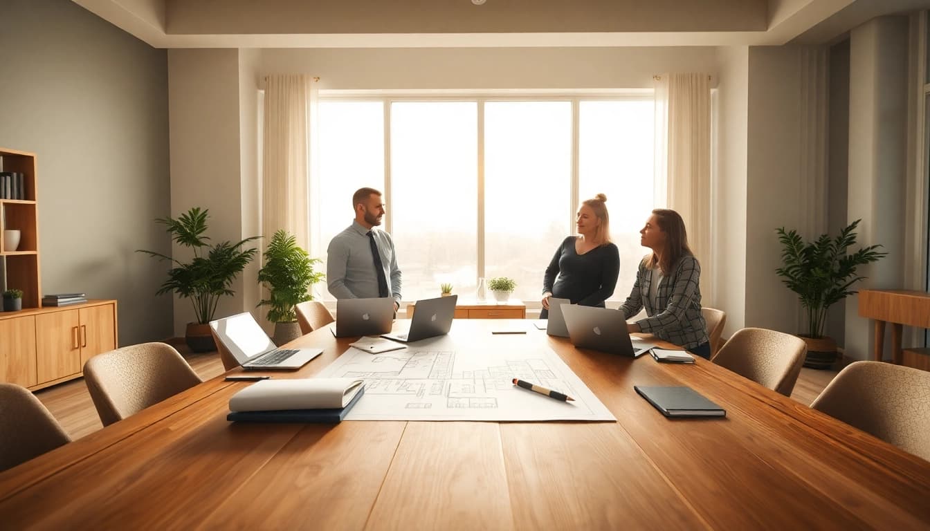 Contact residential architect Boston to discuss your home design needs with experts in a stylish office.