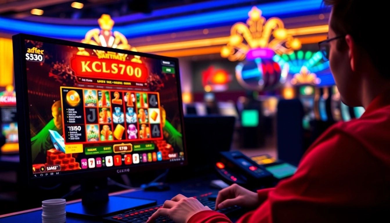 Masuk ke scater4d login game di layar komputer dengan gamer fokus dan grafik yang dinamis.