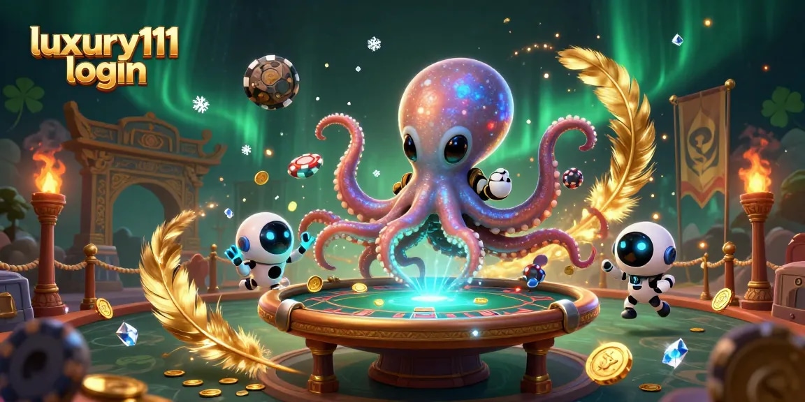 Experience thrilling gambling excitement with luxury111 login in a vibrant cosmic poker scene.