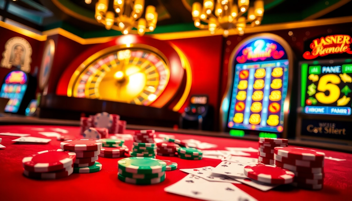 Experience high-stakes excitement with rtp pragmatic play elements at a poker table and roulette wheel.