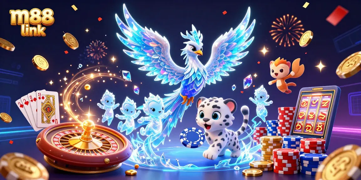 Immerse in the vibrant m88 link casino world with dazzling characters and rich game elements.