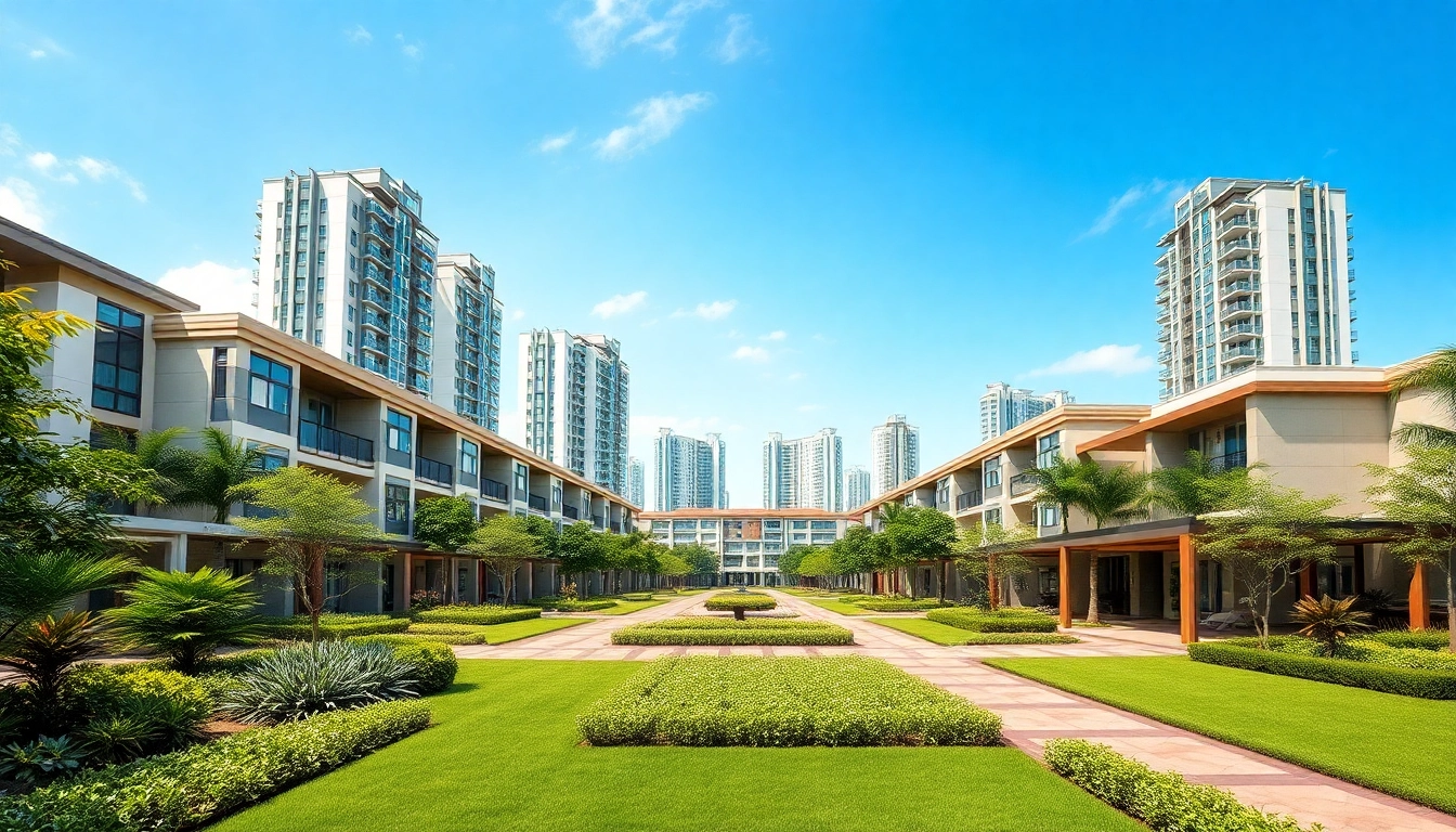 View of the tampines st 95 ec executive condominium with modern architecture and green landscaping.