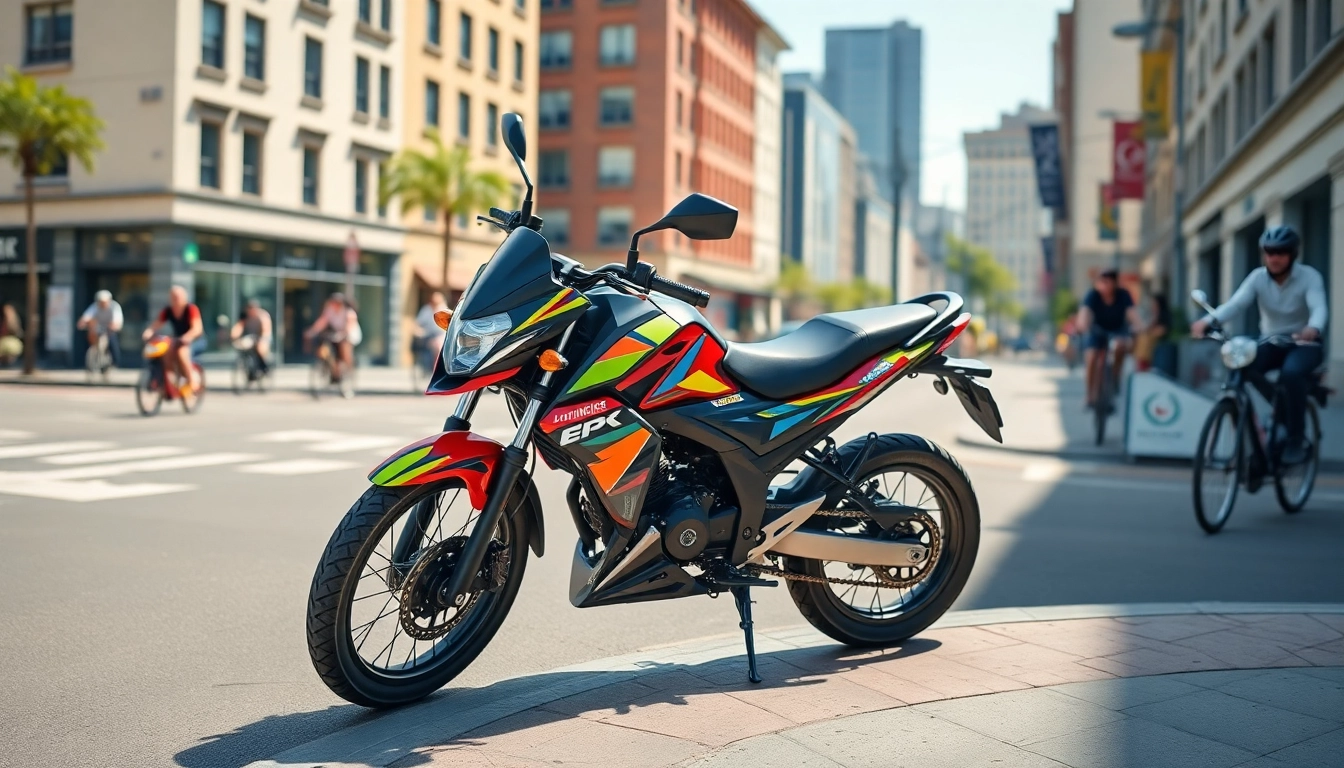 Showcasing 125cc and 250cc beginner motorcycles on a sunny urban street, highlighting their sleek designs.