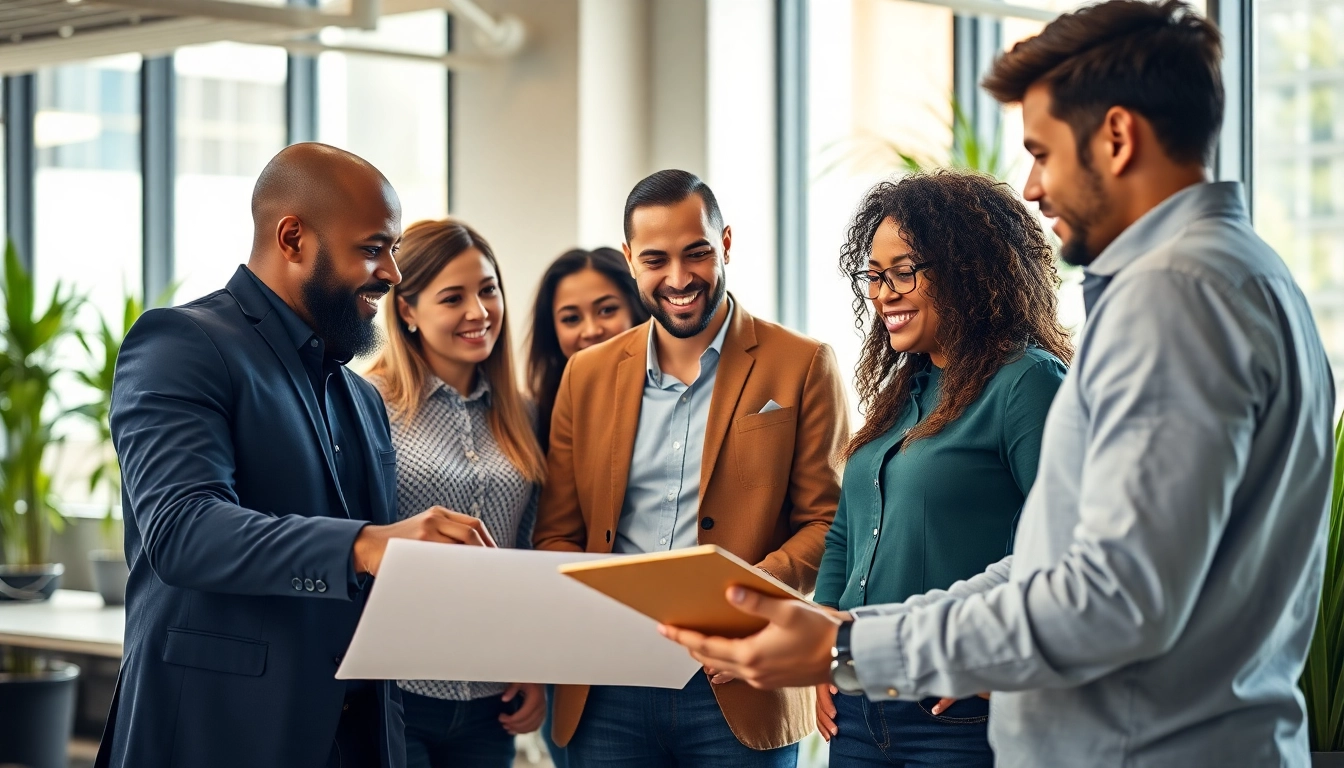 Boost your brand with a dedicated music pr agency team collaborating on marketing strategies.