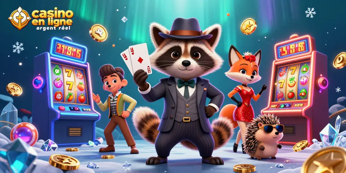Vivez l'expérience de jeu au casino en ligne argent réel avec des machines à sous colorées et des personnages animés.