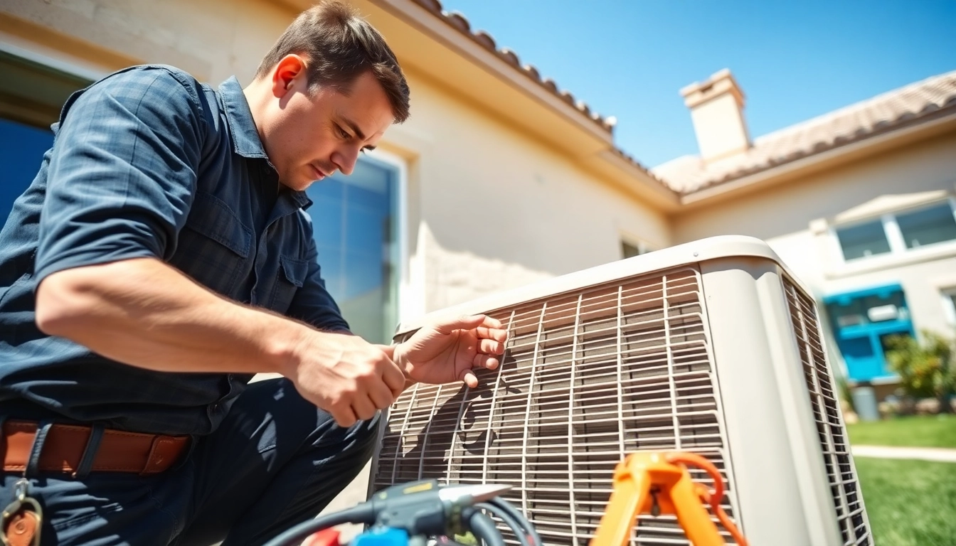 Expert HVAC technician performing ac repair mesa az in a residential setting, ensuring comfort and quality.