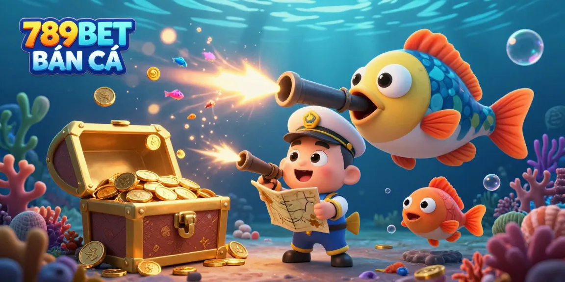 Engage in thrilling marine adventures with 789BET BẮN CÁ, featuring vibrant sea creatures and an exciting treasure hunt.