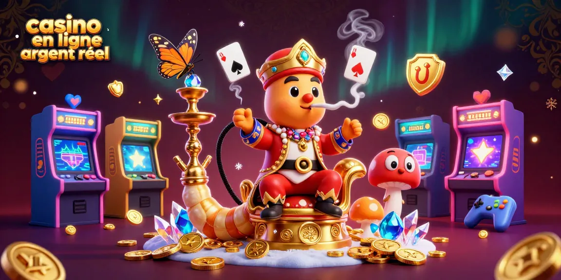 Jouez dans un casino en ligne argent réel avec des machines colorées dans un monde fantasy.