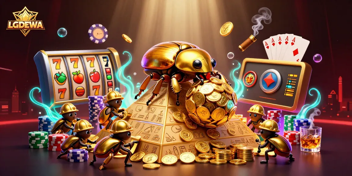 Experience thrilling jackpots with LGODEWA's dynamic slot games, featuring glittering symbols and immersive visuals.