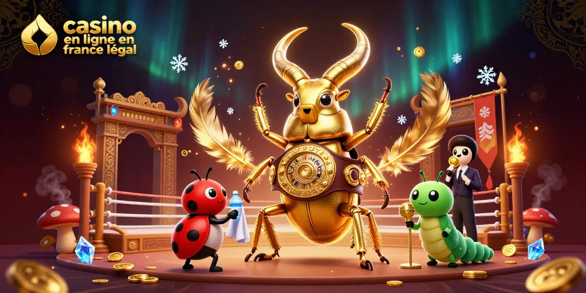 Jouer sur un casino en ligne en France légal avec un design dynamique et festif.