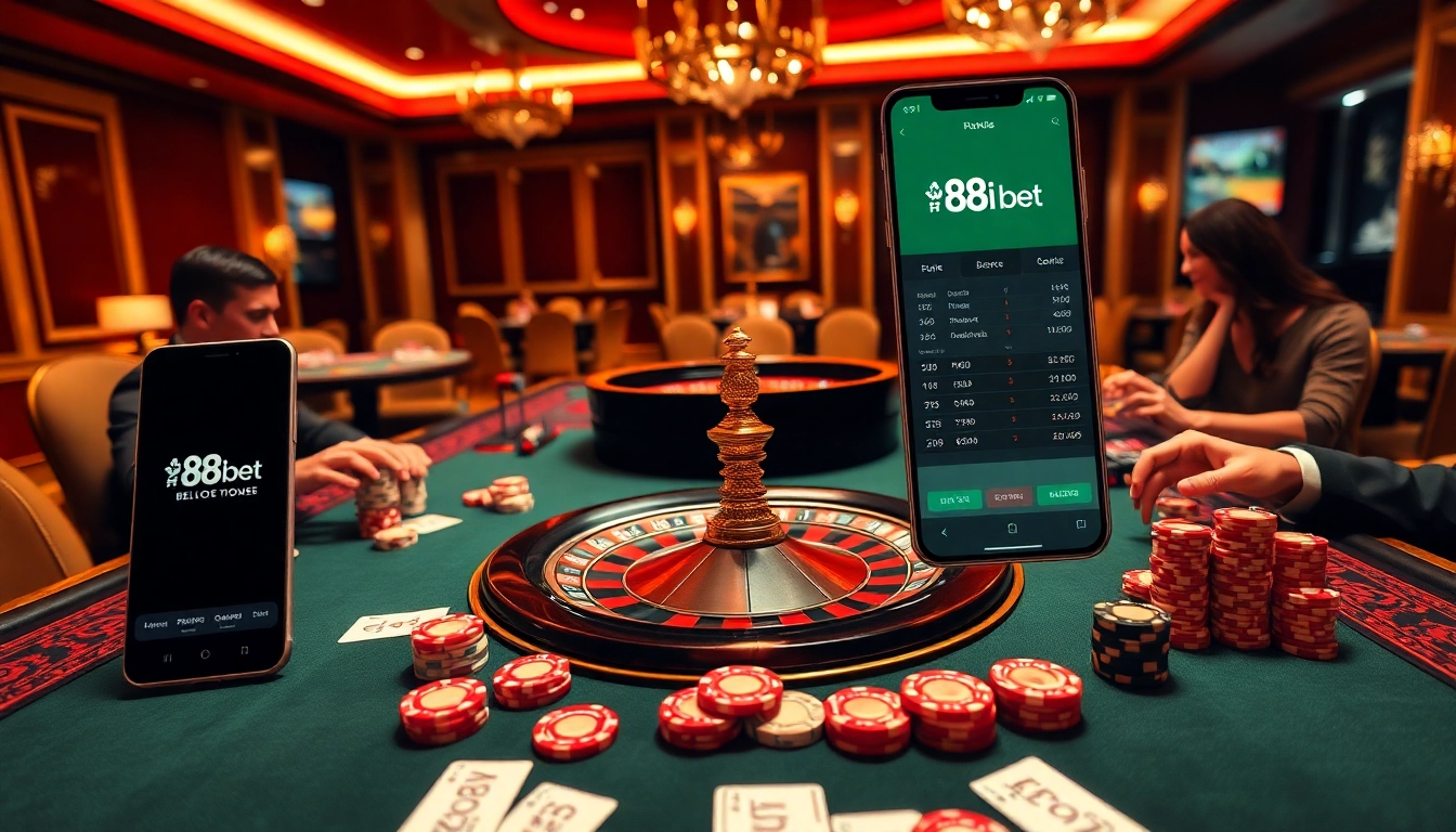 Experience the thrill of 88i bet with vibrant casino gaming tables and live betting odds