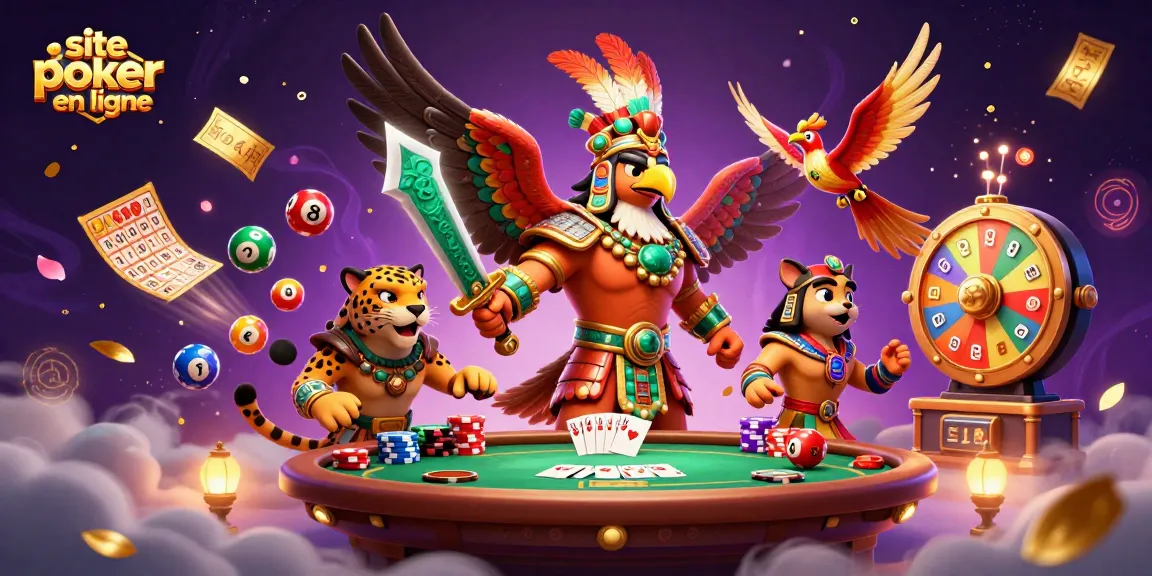 Participez à des jeux de poker sur un site de poker en ligne pour gagner des jetons et des prix.