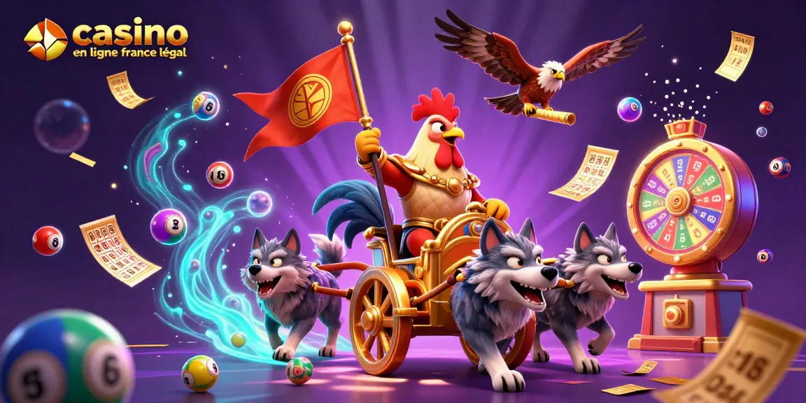 Jouez en toute sécurité sur un casino en ligne légal en France avec des animations colorées.