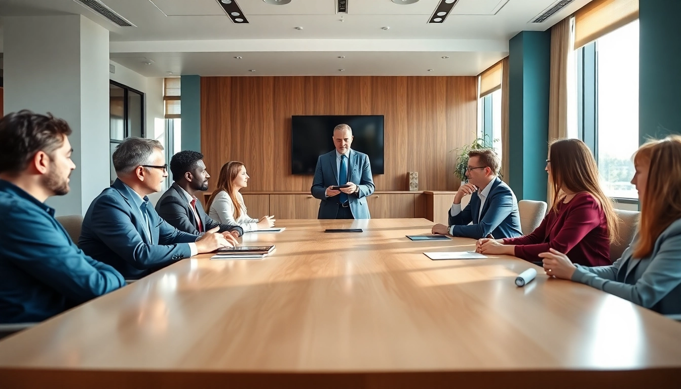 Business coach los Angeles guiding entrepreneurs in a modern office setting, fostering collaboration and innovation.