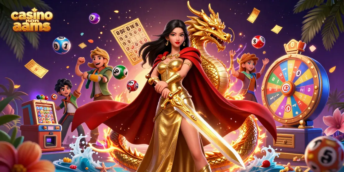 Scopri il vivace mondo dei casino non aams con emozionanti giochi di lotteria e una regina guerriera.