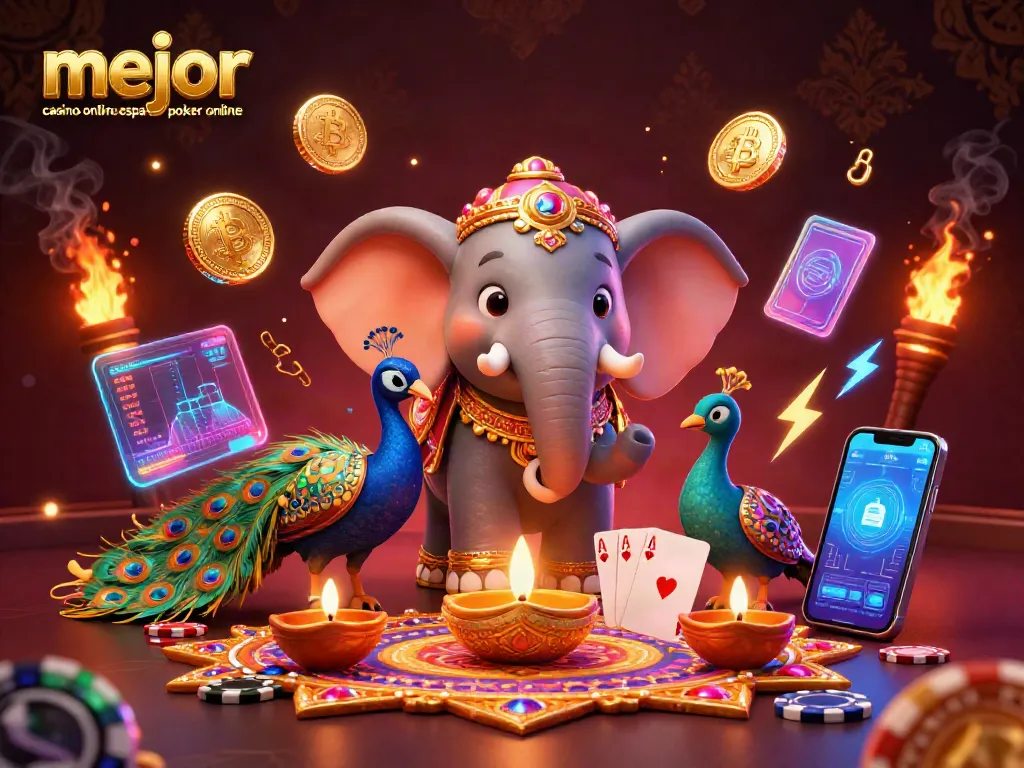 Descubre el mejor casino online en España para poker online con personajes ilustrativos y elementos de juego dinámicos.