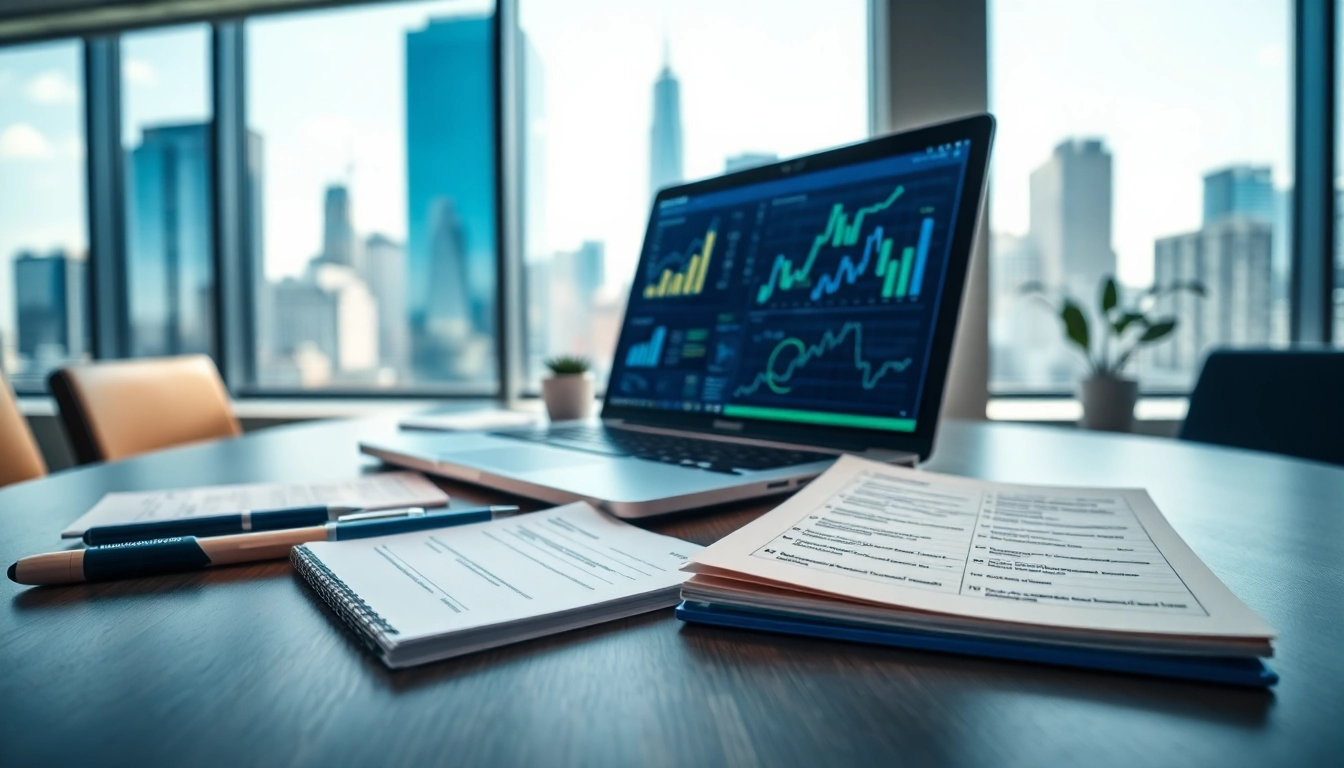 Utilizing AI for competitor analysis in a modern office to enhance business strategies.