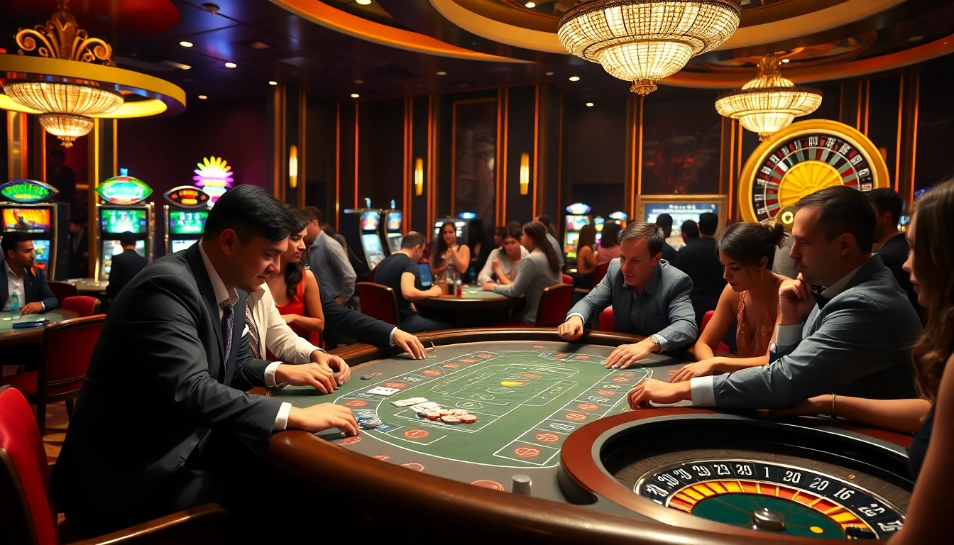 Experience high-stakes action at Haywin's vibrant casino with thrilling baccarat games and colorful poker chips.