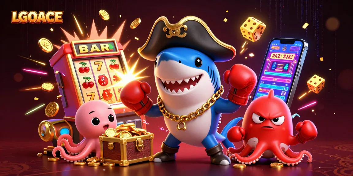 LGOACE showcases thrilling gameplay with cute underwater characters in an exciting casino environment.