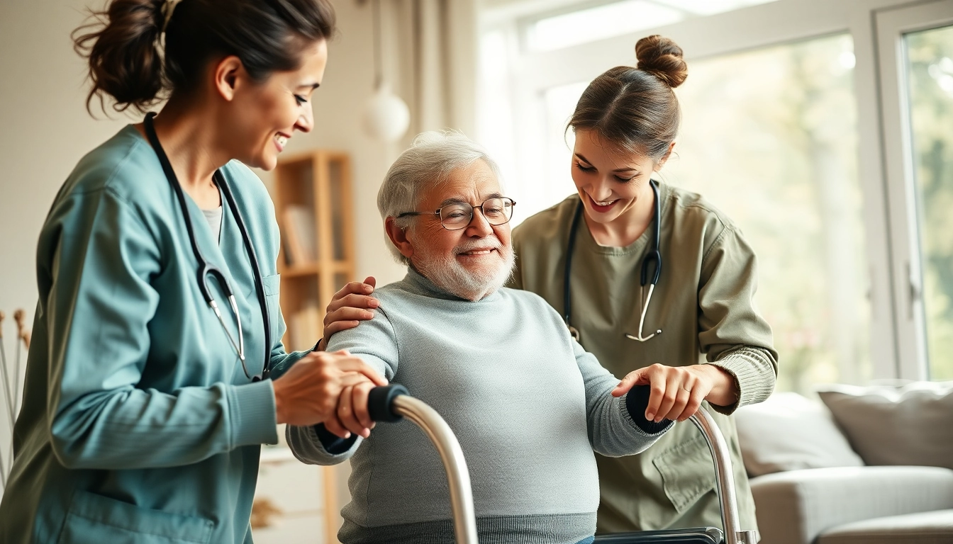 Senior caregivers austin tx assisting clients in a warm, inviting home setting.