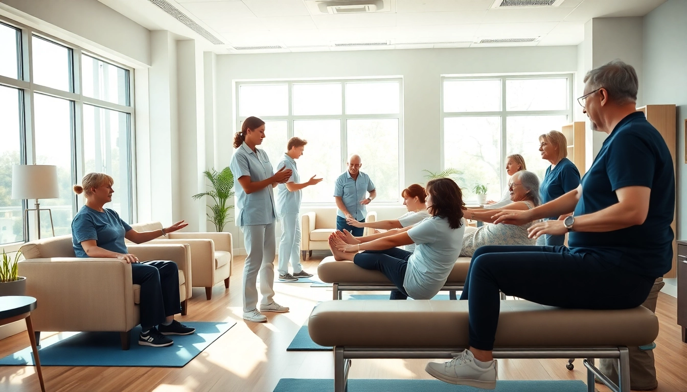 Enhance recovery through Health in Motion Rehabilitation with dedicated therapists in action.