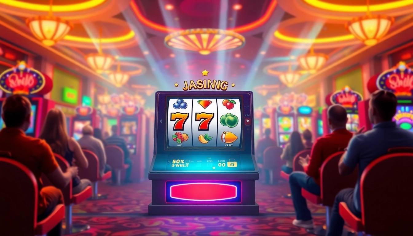 Menangkan permainan ondel4d slot dengan mesin slot penuh warna dan suasana kasino yang dinamis.