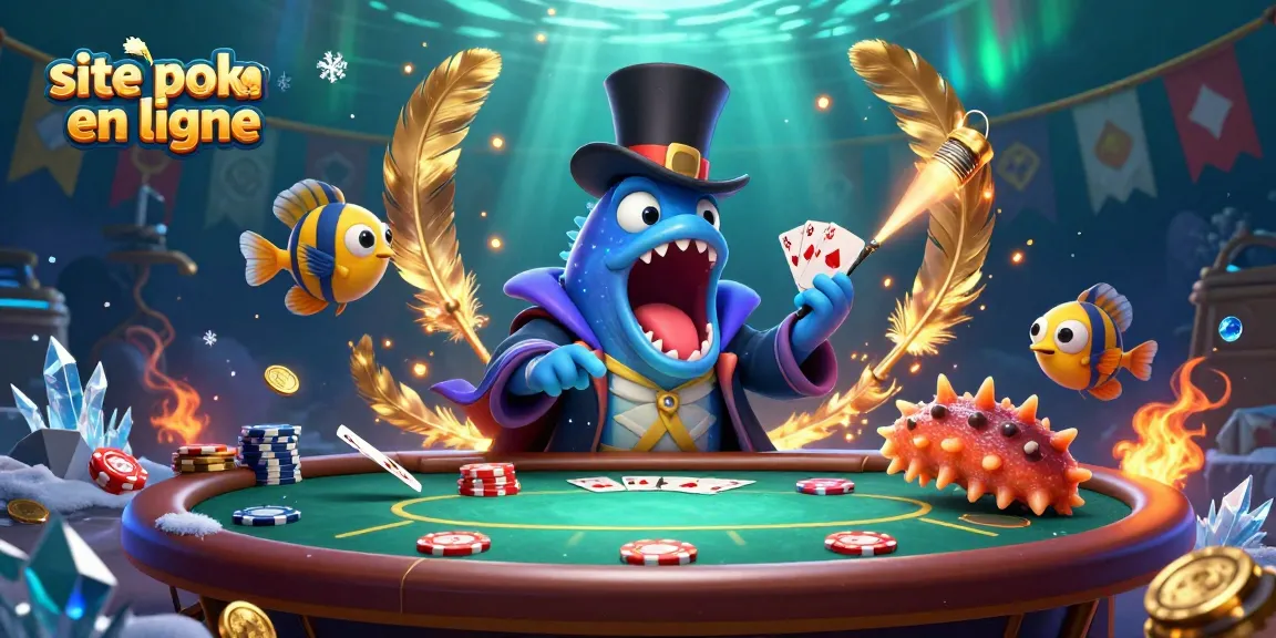 Jouez sur le site poker en ligne avec une ambiance de tournoi captivante et des personnages uniques.