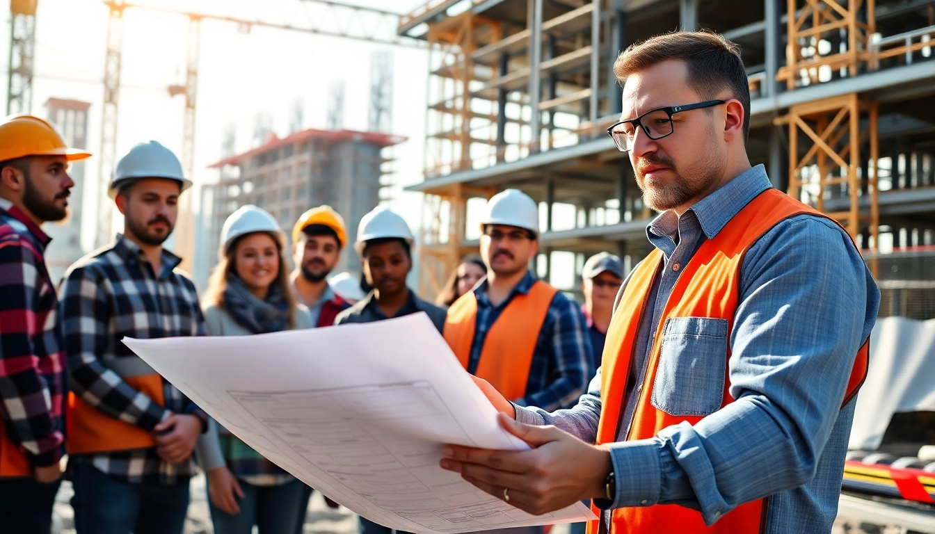 Leading construction leadership programs to success on a bustling job site.