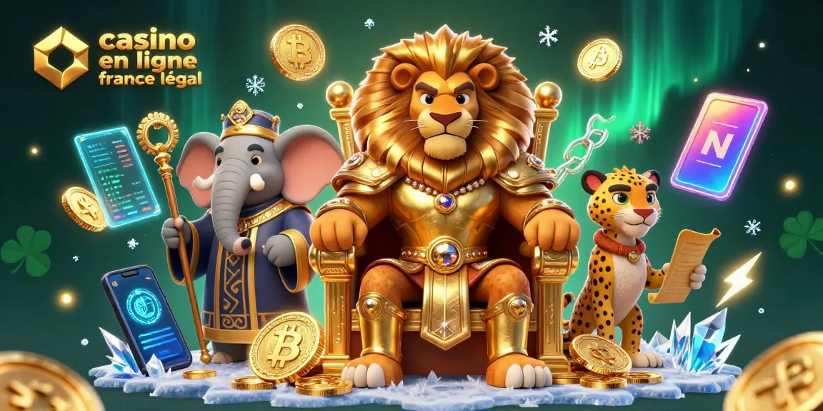 Profitez de l'expérience de jeu au casino en ligne France légal avec un roi lion et ses conseillers.