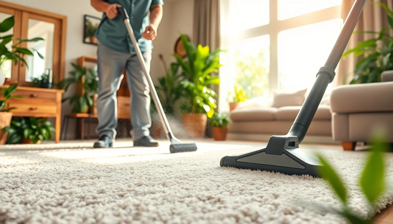 Experience expert carpet cleaning roseville ca in a bright living room with a cleaner in action.
