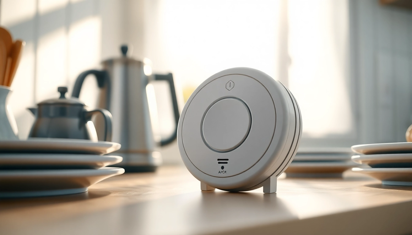 Carbon monoxide detector beeping alerts users to potential dangers in a home environment.