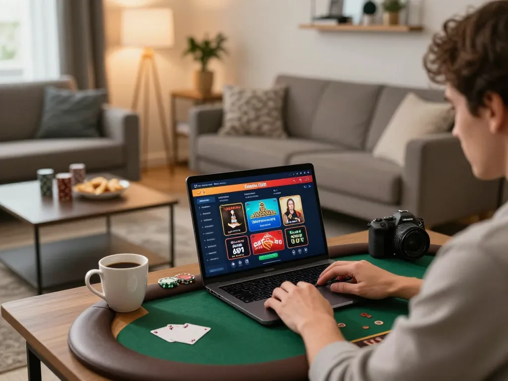 Engaging session at online casinos in Canada reddit with a player focused on poker gameplay.
