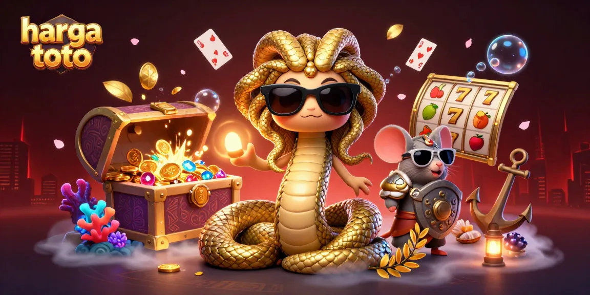 Experience thrilling gameplay at harga toto, featuring Medusa and a warrior mouse in an enchanting casino scene.