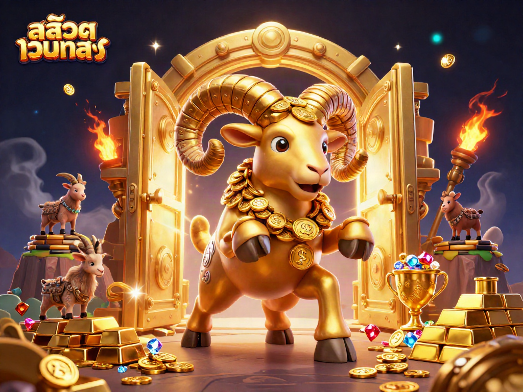 Experience vibrant play with สล็อตเว็บตรง and golden treasure in a magical casino setting.