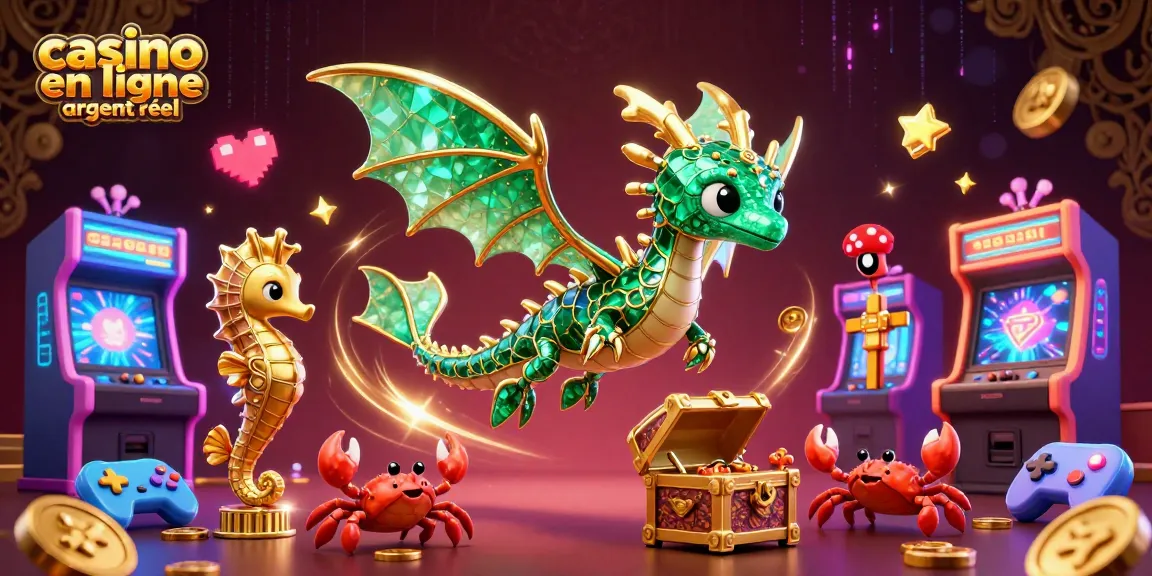 Jouez aux machines de casino en ligne argent réel avec notre dragon marin et des éléments ludiques.