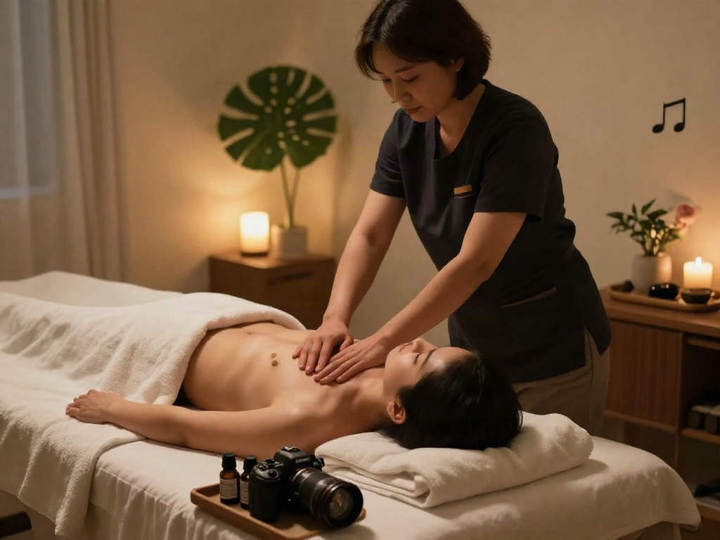 Experience the soothing ambiance of 이태원출장마사지 with a tranquil therapy session in a serene setting.