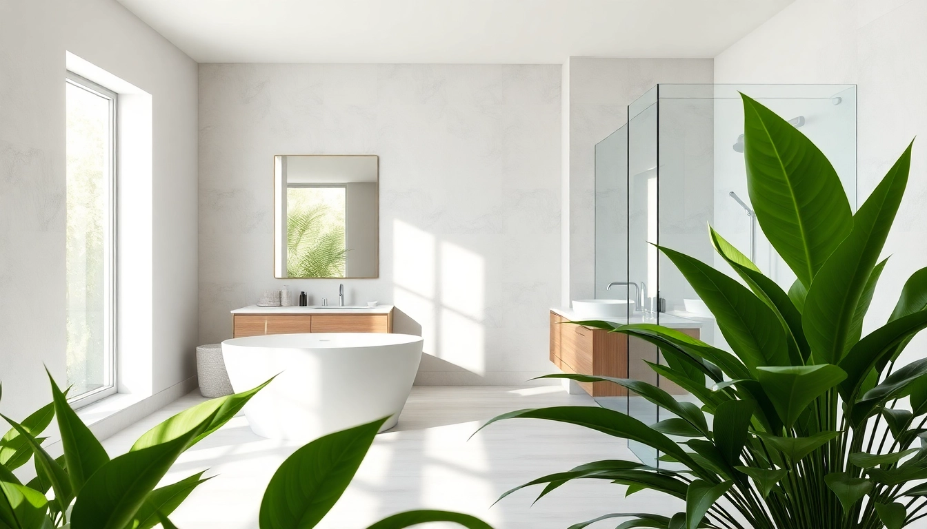 Revamp your space with a stunning bathroom reconstruction featuring modern fixtures and bright light.