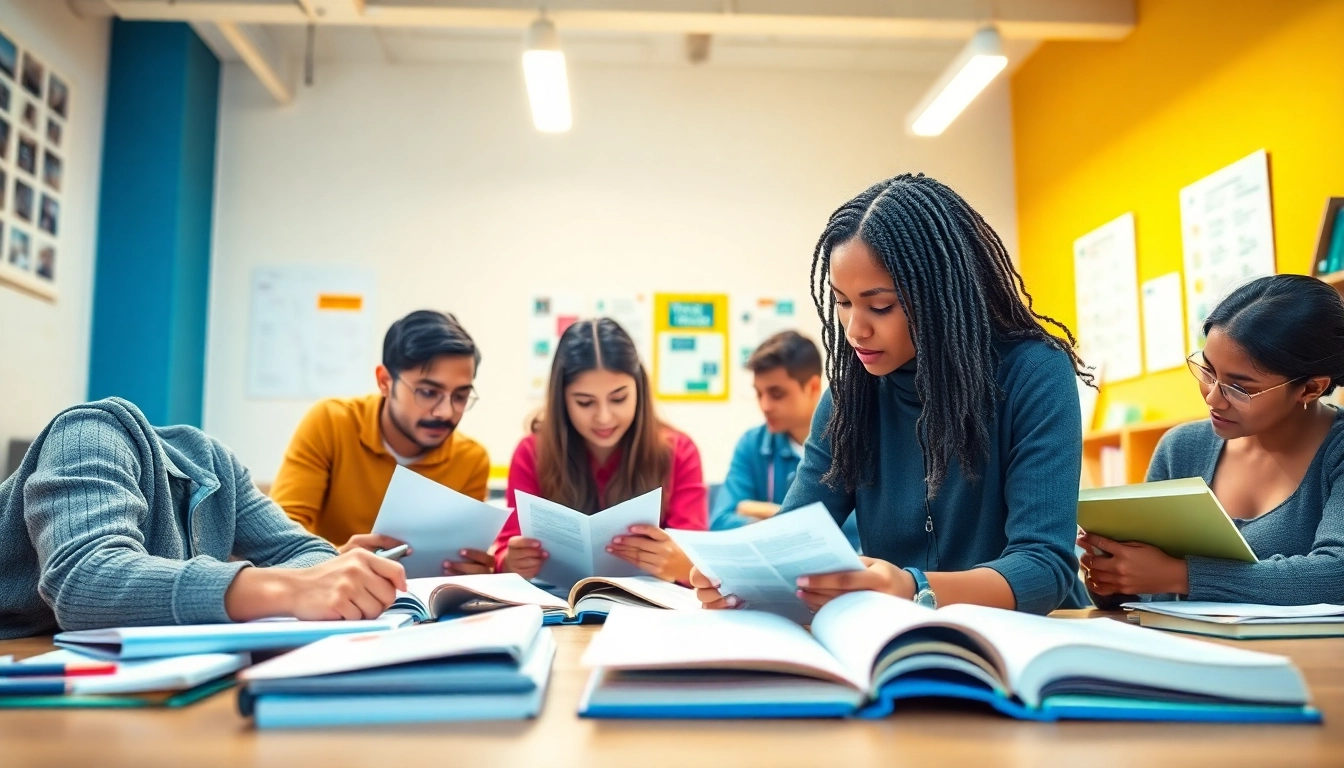Hiring TOEFL test takers for hire engaged in collaborative study, showcasing motivation and professionalism.