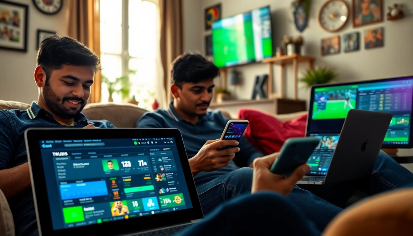 Explore the best sports betting sites in India with engaging betting interfaces and devices.