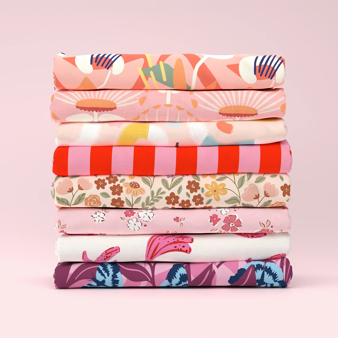 Katoen stoffen assortiment voor mode en interieur