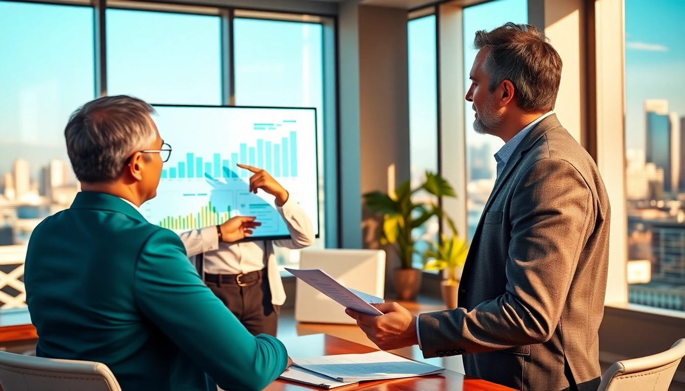 Consult professional financial advisor Williamsburg va in a modern office discussing financial strategies.