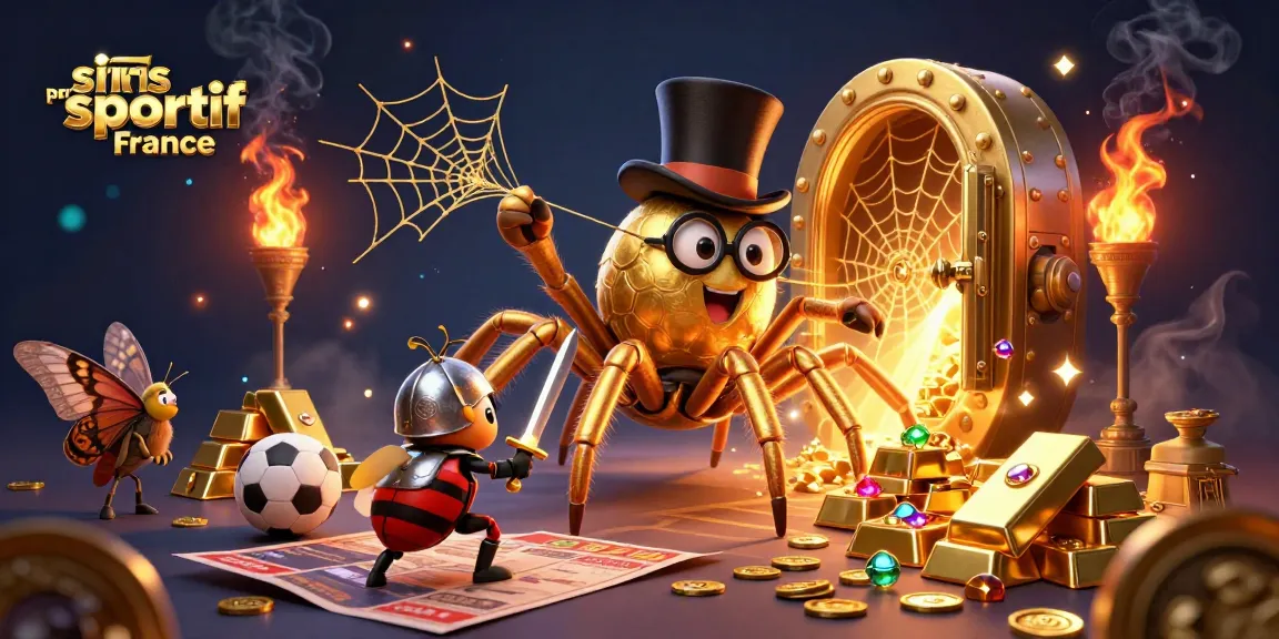 Le site paris sportif France rend hommage à la stratégie de paris avec un tarantule doré époustouflant.