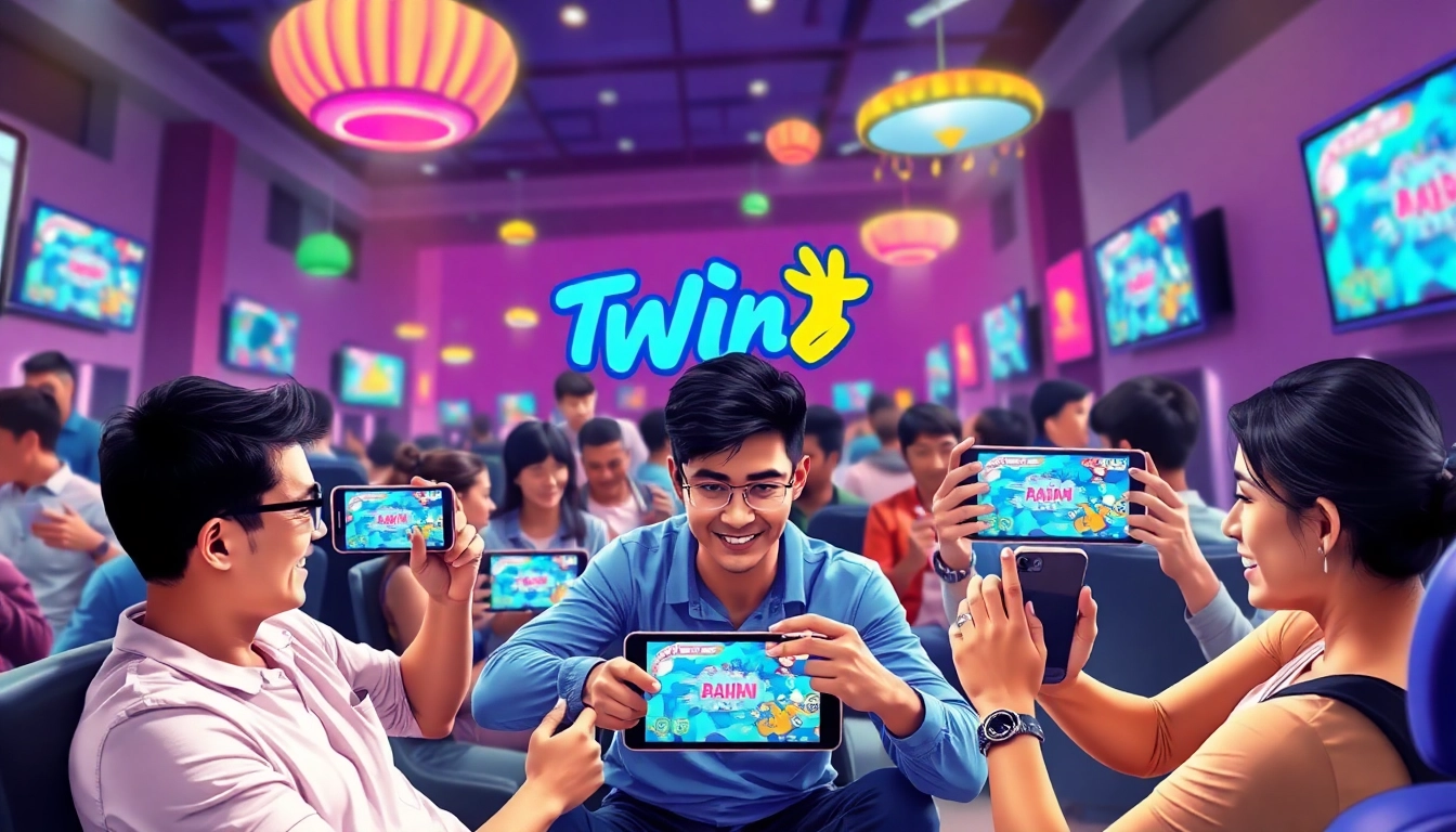 Tashangame players experience thrilling gameplay on multiple devices in a lively environment.