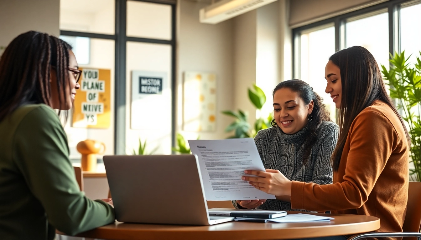 Engage in a resume review near me with a professional writer in a modern setting.