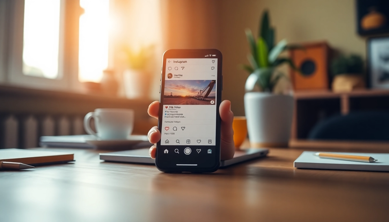 インスタ いいね 購入のためのスマートフォンの画面を強調する