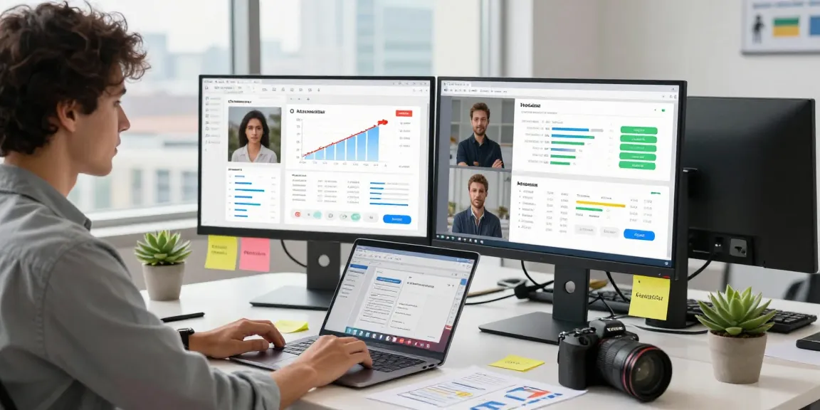 Detect AI image moderation in action at a modern workspace